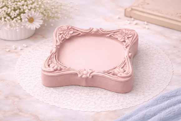 Art Nouveau Trinket Dish STL: A Touch of Vintage Elegance