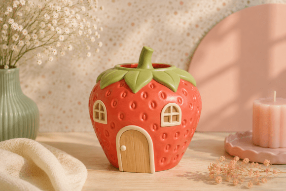 Enchant Your Space with Strawberry Cottage Decoration