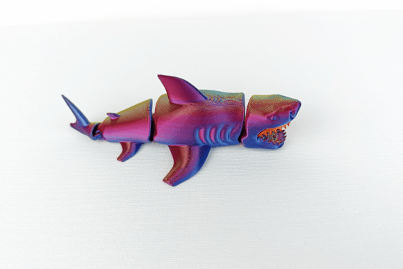 Flexi Shark: Dynamic 3D Printable Articulated Design