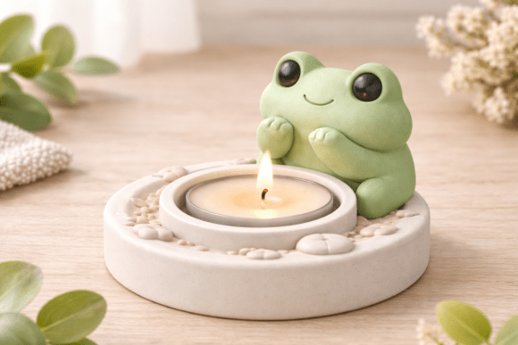 Frog Candle Holder: A Charming Accent for Calm Spaces