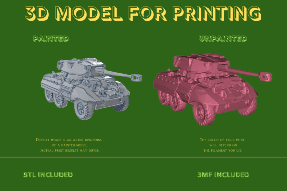 M20 Revalorisé 3D Tank Model STL 3MF