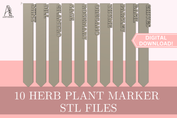 Organize Your Garden with 3D Printable Herb Markers
