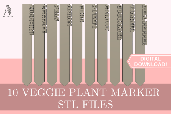 Organize Your Garden with Modern 3D Printable Markers
