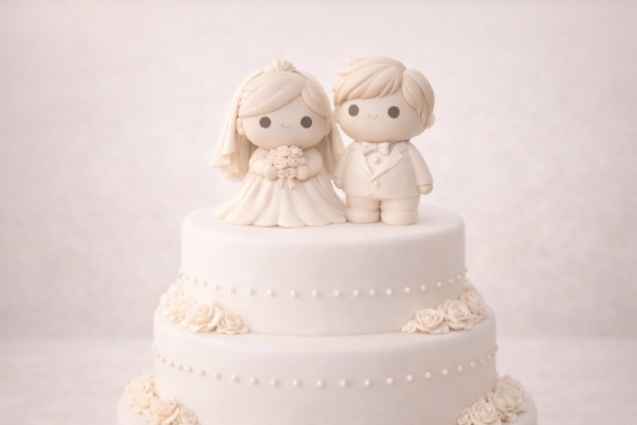 Wedding Cake Topper Couple V2 STL: A Sweet 3D Printable Design